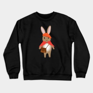 Woodland rabbit in a cloak Crewneck Sweatshirt